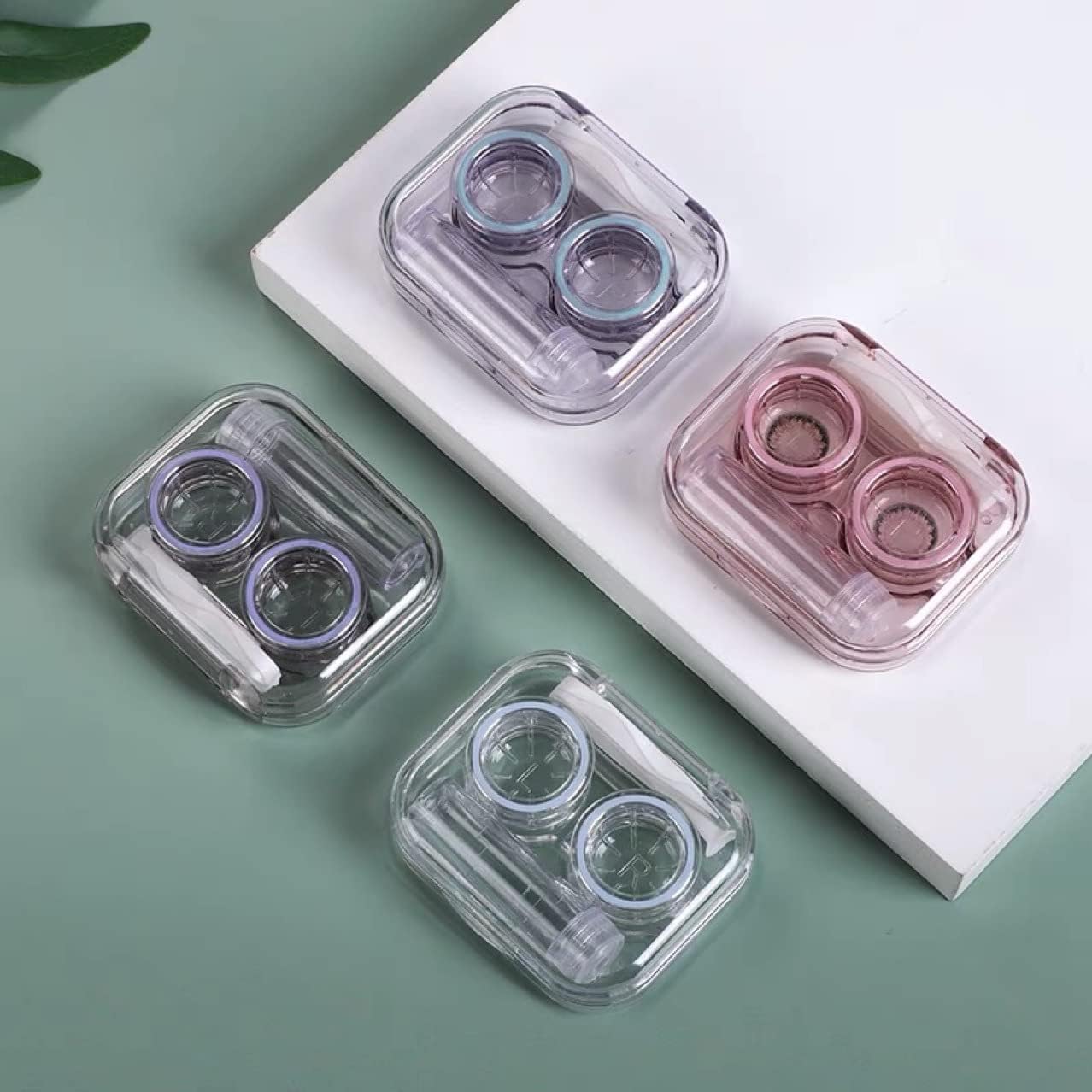 (BUY 2 GET 2 FREE) Colorful Contact Lens Cases - Outdoor Portable Mini Lens Storage Kit for Travel & Home