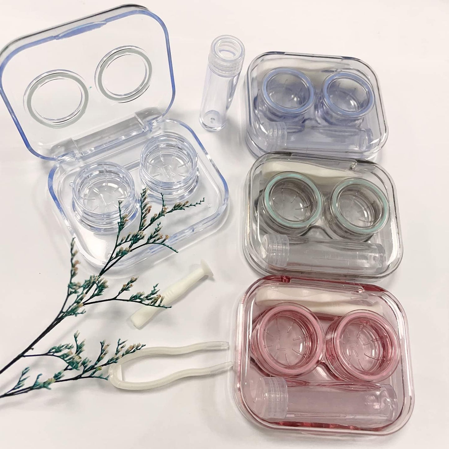 (BUY 2 GET 2 FREE) Colorful Contact Lens Cases - Outdoor Portable Mini Lens Storage Kit for Travel & Home
