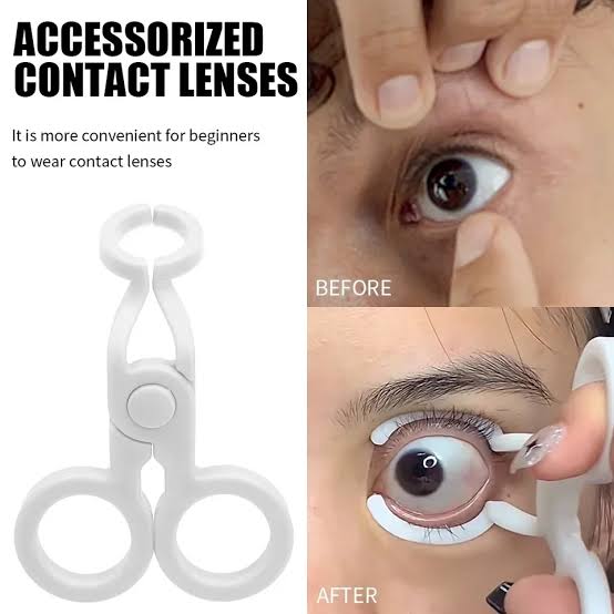 Contact Lens Eyelid Stretcher Spread Out Eyelids For Beginners Scissor Shaped Contact Lens Wearing Auxiliary Tools | Contact Lens Accessories Case |